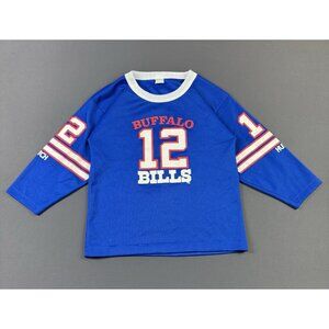 Vintage 90s Y2K Buffalo Bills NFL Football Jersey 12 Hutch Medium Blue Red Color